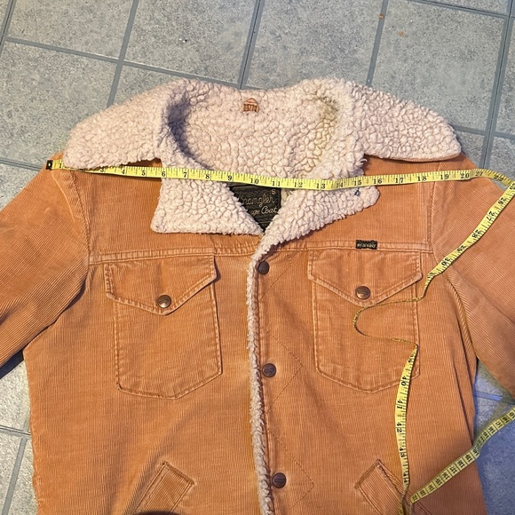 Vintage 1970s Wrangler Corduroy Sherpa Lined Jacket - Picture 8 of 11
